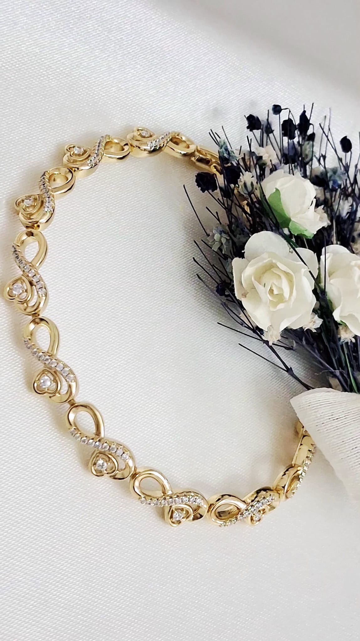 XUPING Bileklik - Sonsuzluk Figürlü ve Zirkon Taşlı